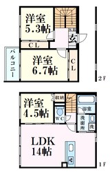 アールエーアシヤの物件間取画像